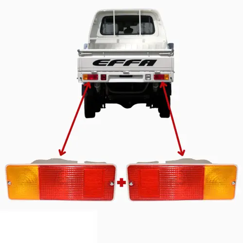 LANTERNA TRASEIRA LADO DIREITO + LADO ESQUERDO EFFA PICK-UP TOWNER PICK-UP 300435 300436 JP001317 JP001318