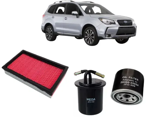 KIT FILTRO SUBARU FORESTER 2.0 IMPREZA 1.6 1.8 2.0 DE 1992 A 2000 JP000639 JP002404 JP003531