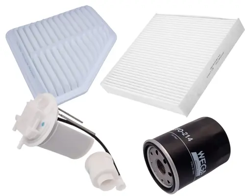 KIT FILTRO TOYOTA RAV4 2.4 16V GASOLINA 2008 A 2012 JP000011 JP000258 JP000503 JP000810