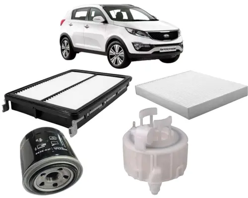 KIT FILTRO KIA SPORTAGE FLEX 2.0 16V APOS 2016 JP000639 JP003514 JP003518 JP003530