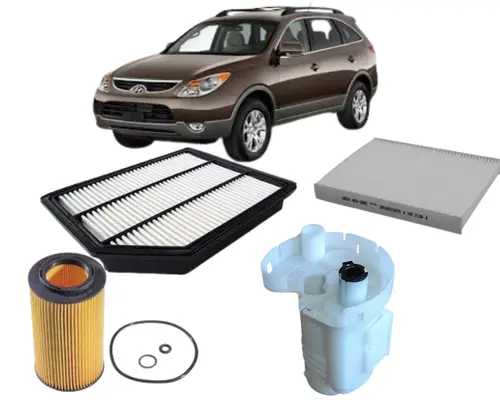 KIT FILTRO HYUNDAI VERA CRUZ 3.8 V6 GASOLINA DE 2007 A 2010 JP001561 JP001568 JP001570 JP001833