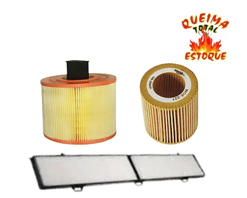 KIT FILTRO BMW 130i 325iA 330i X1 APOS 2005 13717536006 11427541827 64316946629 AKX1540 WR364 WOE221 JP001789 JP001790 JP001791