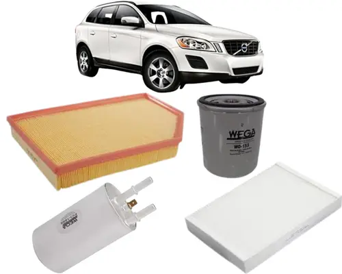 KIT FILTRO VOLVO XC60 2.0 T5 DE 2011 A 2013 30748212 30767022 30792046 31330050 JP000813 JP000814 JP002969 JP002971