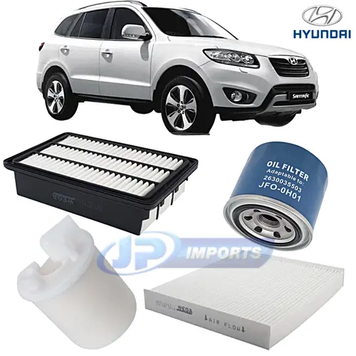 KIT FILTRO HYUNDAI SANTA FE 2.7 V6 GASOLINA 2006 A 2011 JP001832 JP003225 JP003227 JP003305