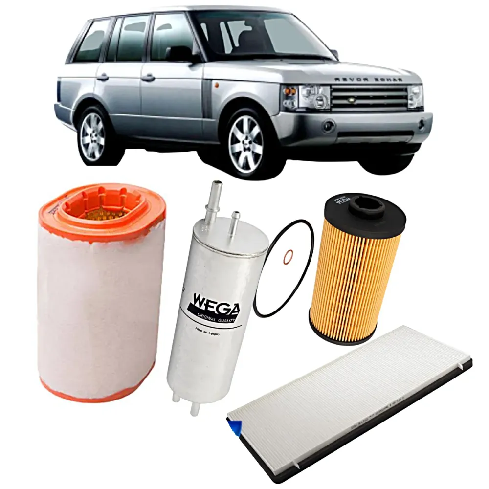 KIT FILTRO LAND ROVER RANGE ROVER 4.4 GASOLINA 2002 A 2005 JP000824 JP000969 JP001881 JP002907