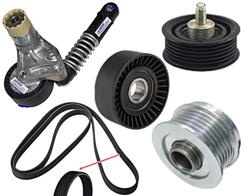 KIT CORREIA CONTITECH + TODOS OS TENSOR SSANGYONG ACTYON NEW SPORT APOS 2012 KORANDO APOS 2010 JP000388 JP000763 JP001451 JP003974 JP003232