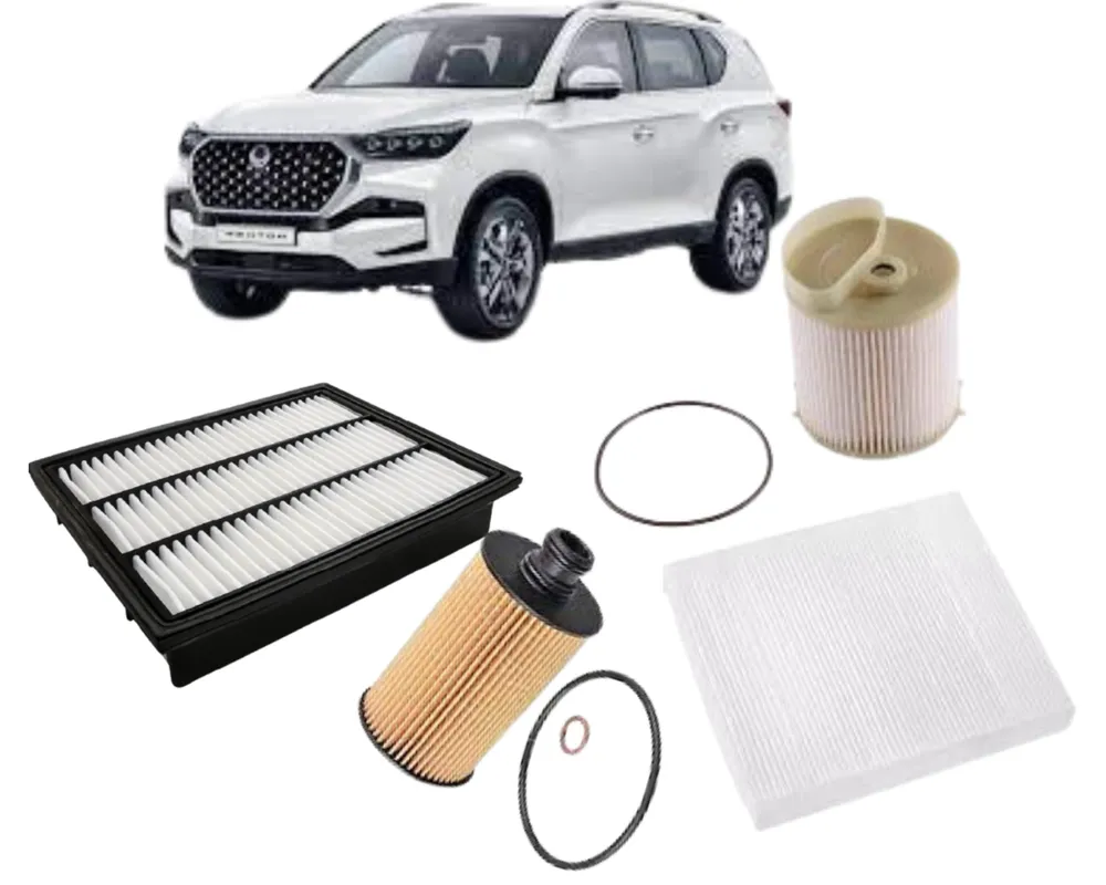 KIT FILTRO SSANGYONG MUSSO 2.2 REXTON 2.2 G4 DIESEL APOS 2017 JP000287 JP000985 JP002433 JP004269