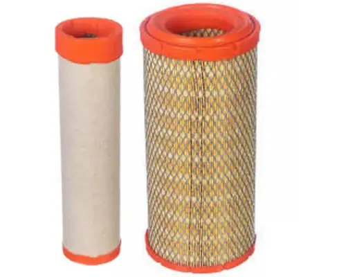 KIT FILTRO AR INTERNO + EXTERNO CASE RETRO ESCAVADEIRA 580M TURBO 222422A1 87682993 C17337/2 CF990/2 JP004759 JP004760