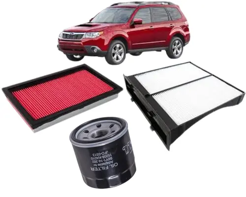 KIT FILTRO SUBARU FORESTER XT 2.5 16V APOS 2009 72880FG000 16546AA020 15208AA020 JP002402 JP002404 JP002691
