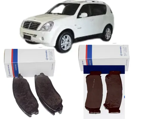 JOGO PASTILHA DIANTEIRA + PASTILHA TRASEIRA SSANGYONG REXTON II MULTI LINK XVT 48130-091A0 48413-091A1 JP000434 JP001002