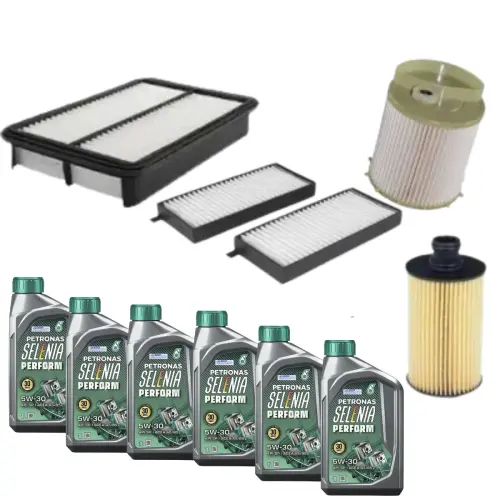 KIT FILTRO + 06 LT OLEO MOTOR SSANGYONG ACTYON NEW SPORT APOS 2012 JP000287 JP000985 JP001490 JP002433 JP000804