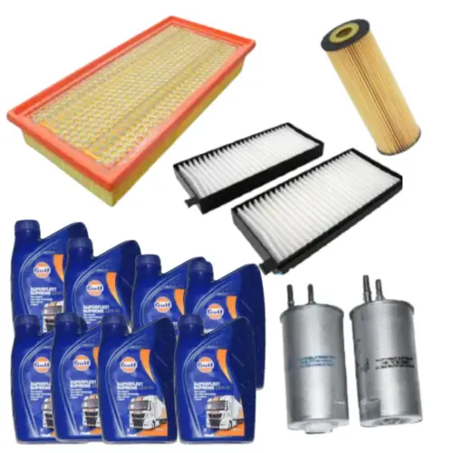 KIT FILTRO + OLEO MOTOR SSANGYONG REXTON 2.7 JP000439 JP000443 JP000972 JP003585 JP003586 JP004703