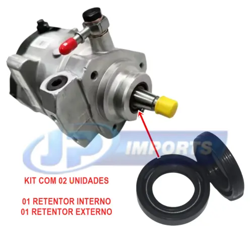 RETENTOR BOMBA ALTA ( JOGO COM 02 ) SSANGYONG ACTYON KYRON REXTON EFFA JMC N601 N900 HYUNDAI TERRACAN 2.9 JP001740