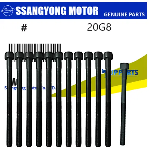PARAFUSO CABECOTE ( JOGO COM 12 PÇS ) SSANGYONG KYRON 2.7 REXTON 2.7 DIESEL