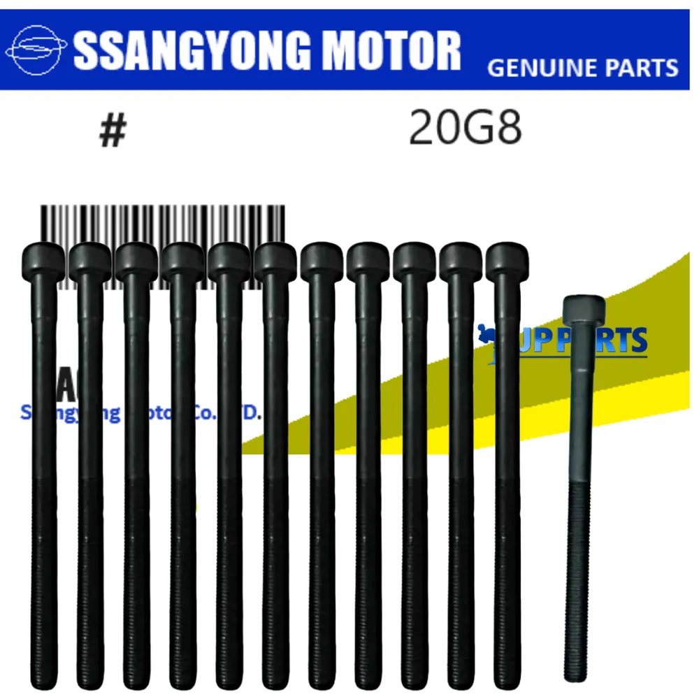 PARAFUSO CABECOTE ( JOGO COM 12 PÇS ) SSANGYONG KYRON 2.7 REXTON 2.7 DIESEL