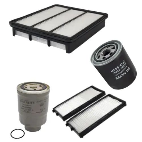 KIT FILTRO MOTOR HYUNDAI TERRACAN 2.5 GL TURBO DIESEL APOS 2003 JP000920 JP002266 JP002275 JP002284