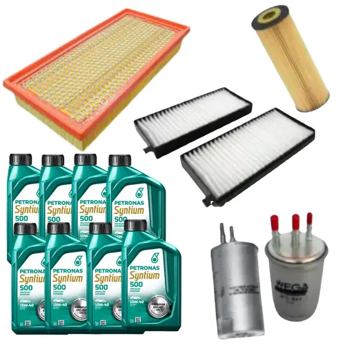 KIT FILTRO + OLEO MOTOR SSANGYONG REXTON 2.7 JP000439 JP000443 JP000499 JP000972 JP003586 JP004703