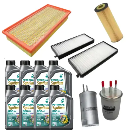 KIT FILTRO + OLEO MOTOR SSANGYONG REXTON 2.7 DIESEL