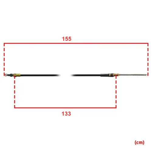 CABO FREIO MAO TRASEIRO ESQUERDO ( LE ) 155cm CHANGAN CHANA STAR 5 PICK-UP VAN FURGAO 3508030-Y01 JP000055