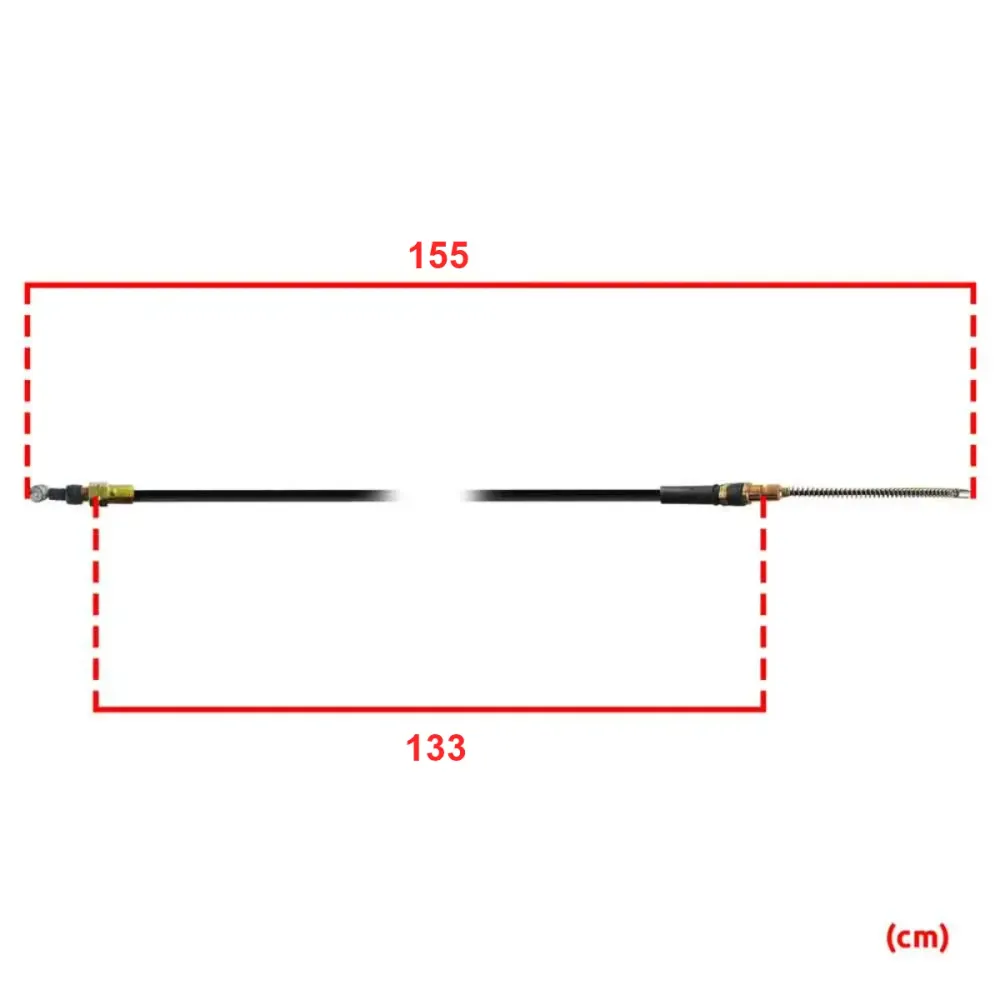 CABO FREIO MAO TRASEIRO ESQUERDO ( LE ) 155cm CHANGAN CHANA STAR 5 PICK-UP VAN FURGAO 3508030-Y01 JP000055