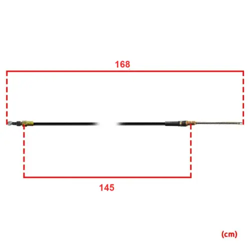 CABO FREIO MAO TRASEIRO DIREITO ( LD ) 168cm CHANGAN CHANA STAR 5 PICK-UP VAN FURGAO 3508040-Y01 JP000056