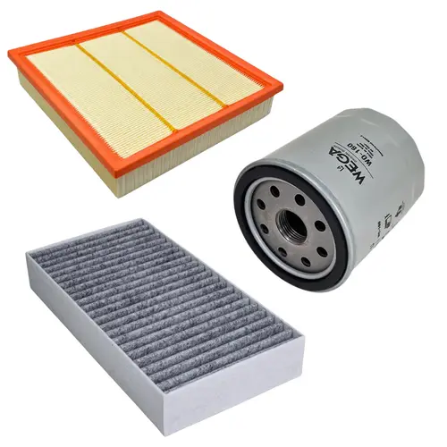 KIT FILTRO AR + FILTRO LUBRIFICANTE + FILTRO CABINE BYD SHARK 1.5 HIBRIDO APOS 2025