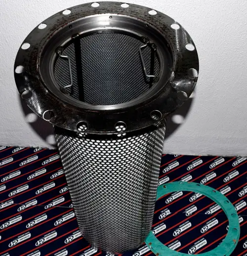 FILTRO SEPARADOR ( COALESCER ) COMPRESSOR E TANQUE ALTA AMONIA MADEF HOWDEN 204 255 FLANGEADO COM DRENO 1517+030M JP000834